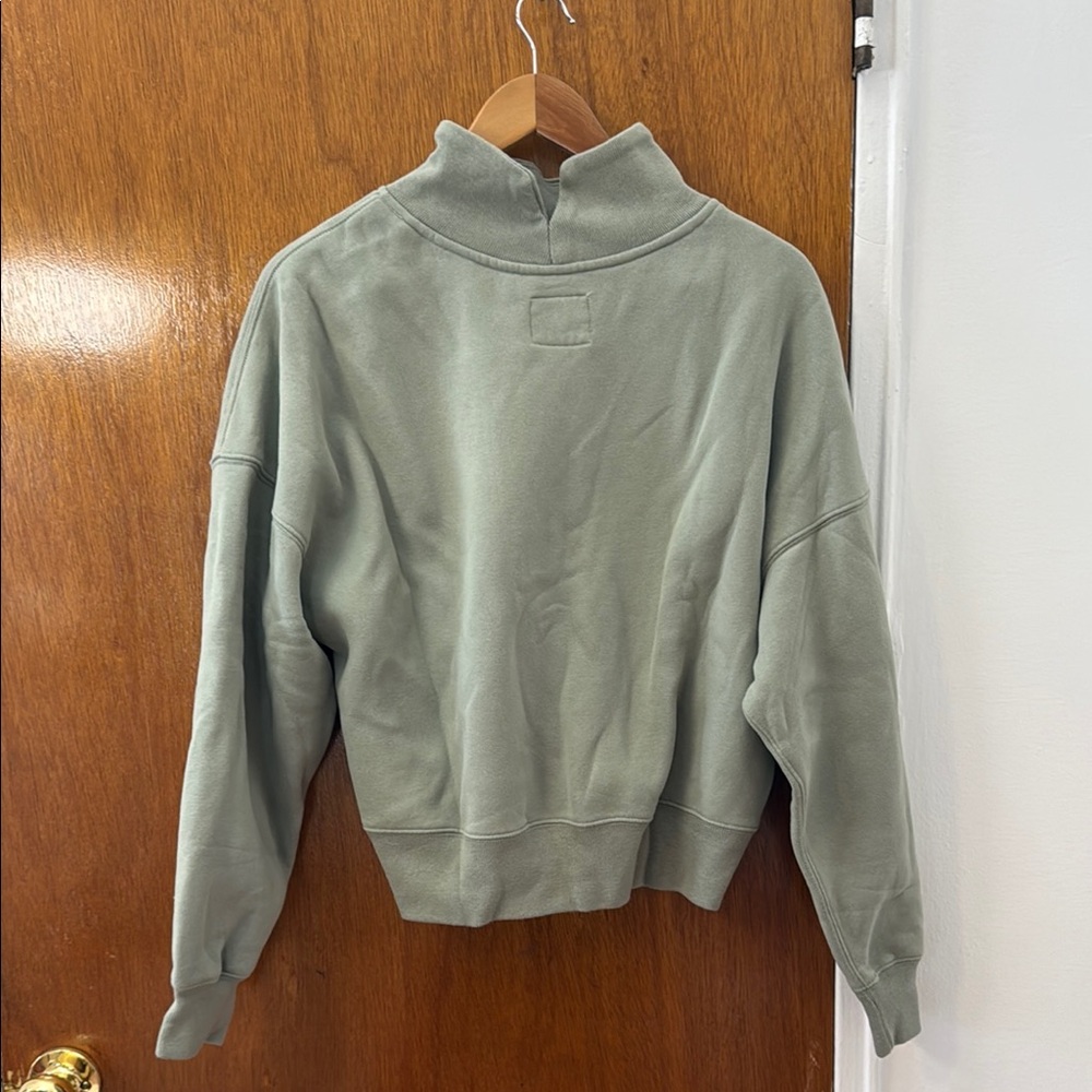 A&F Green High Neck Sweatshirt - Picture 2 of 5